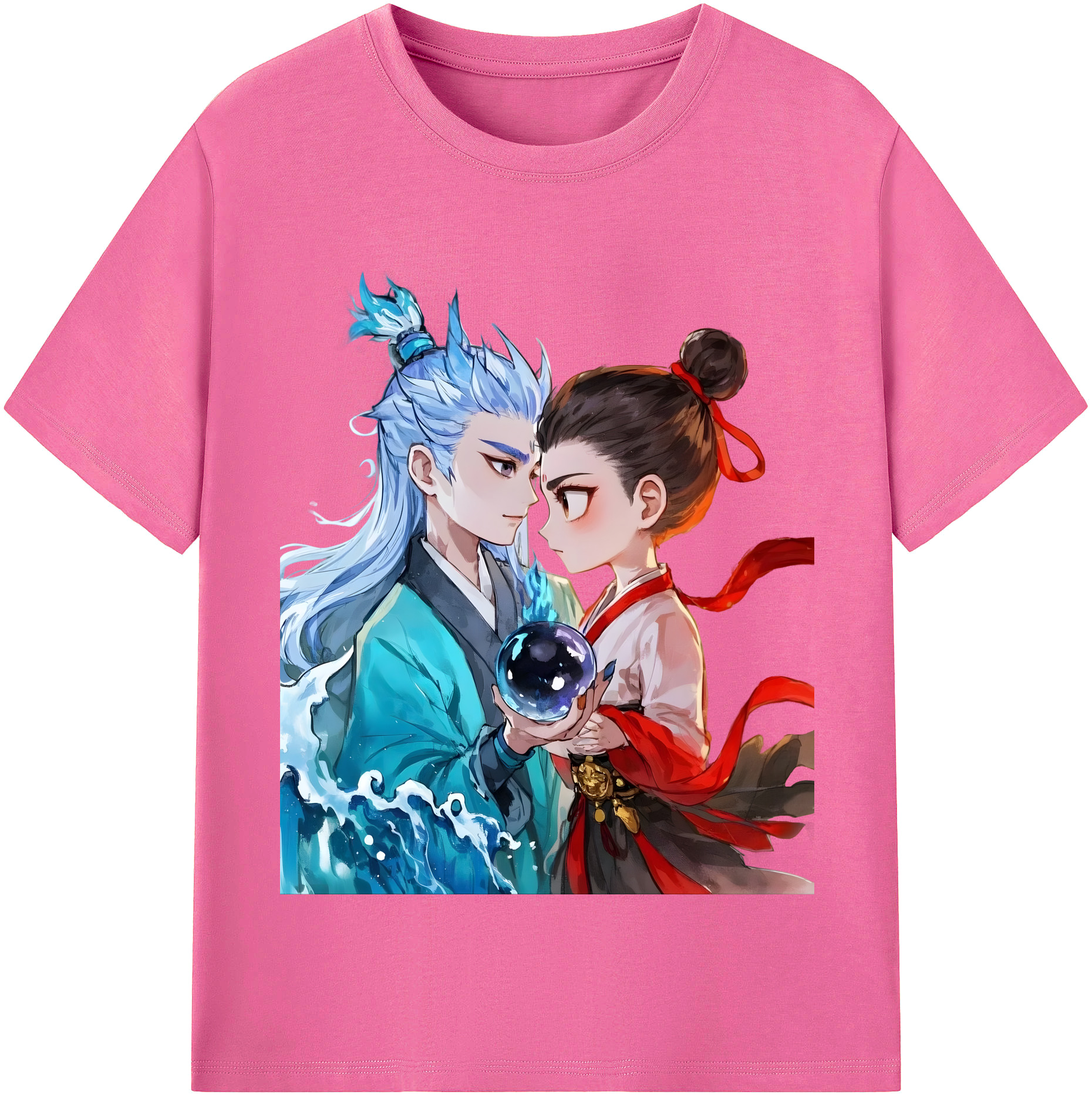 （画像用） Ne Zha 2 ナタ 魔童の大暴れ レディースカジュアルプリントTシャツ（綿100％）